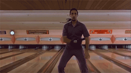 Gif of John Turturro Dancing, taken from The Big Lebowski movie. 
