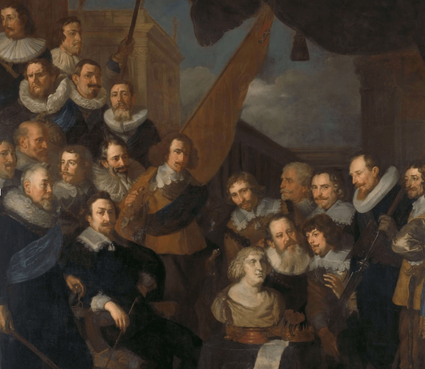 An example of the more sober military group portraits before The Night Watch.