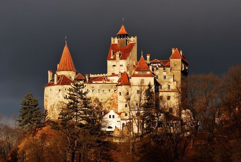 Dracula's Castle in Bran is a famous spooky spot.