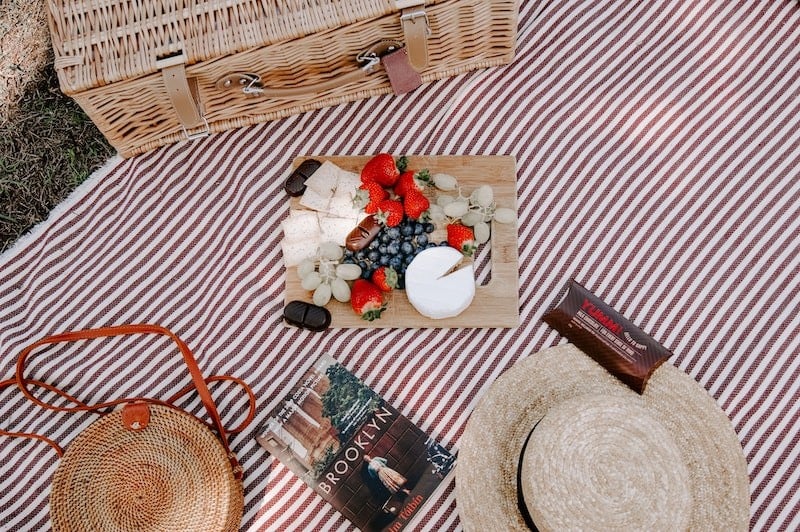 An indoor picnic is a great date night at home idea