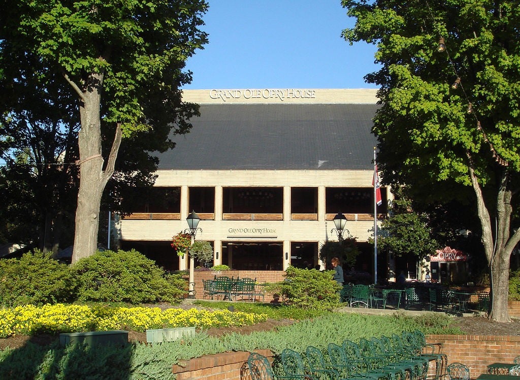 Outside of the Grand Ole Opry building