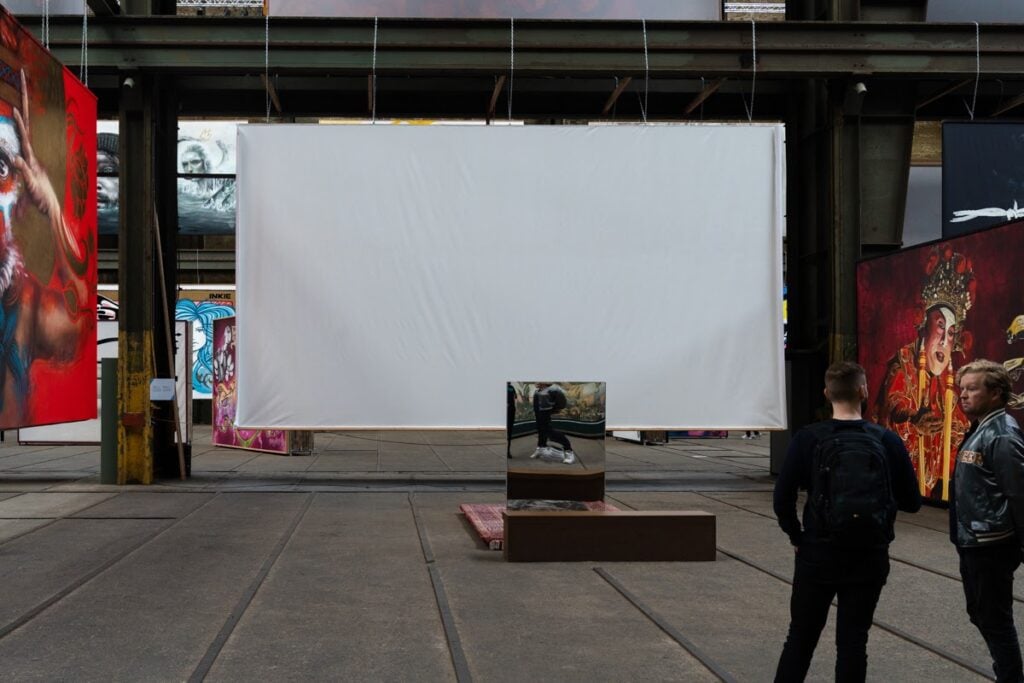 A blank canvas waiting for an artist to paint it.