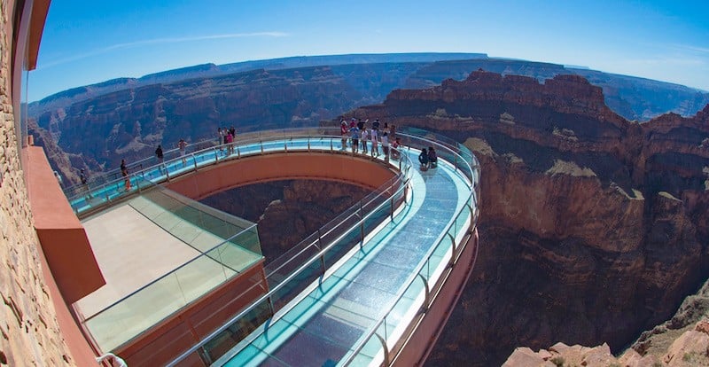 One of the best views of the Grand Canyon is from some of the manmade viewpoints.