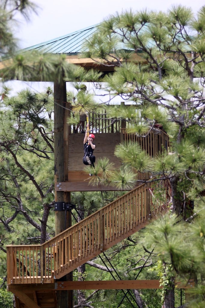 Screamin Gator Zipline thrills n spills!