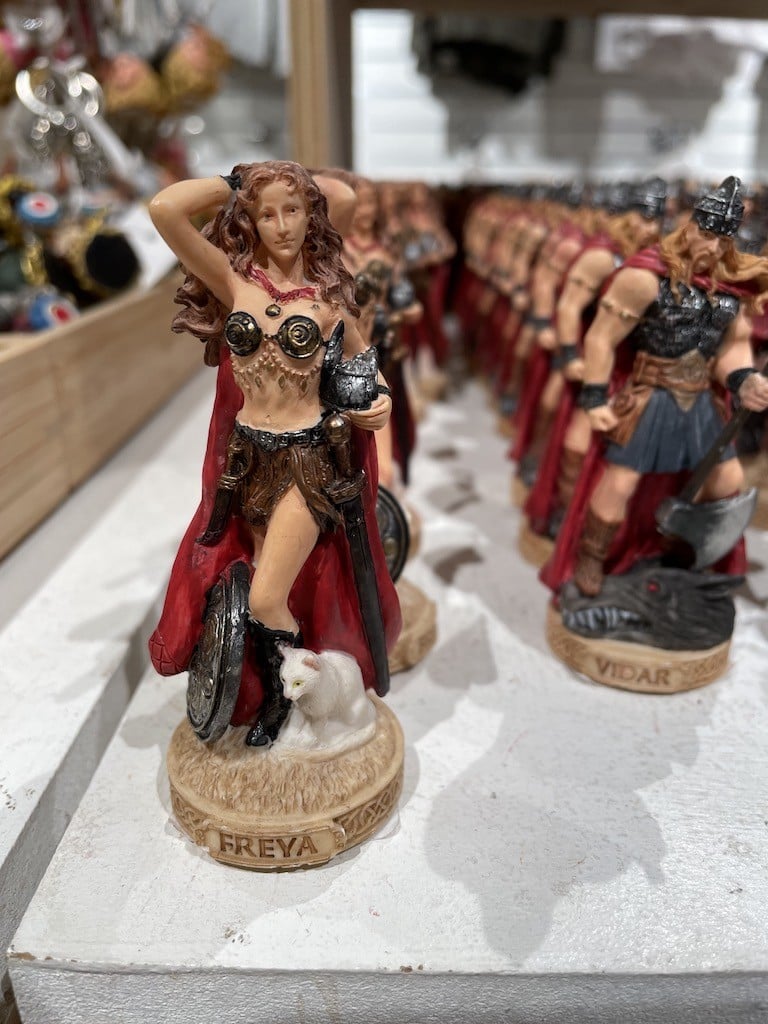 Souvenirs at the gift shop in Iceland's Golden Circle