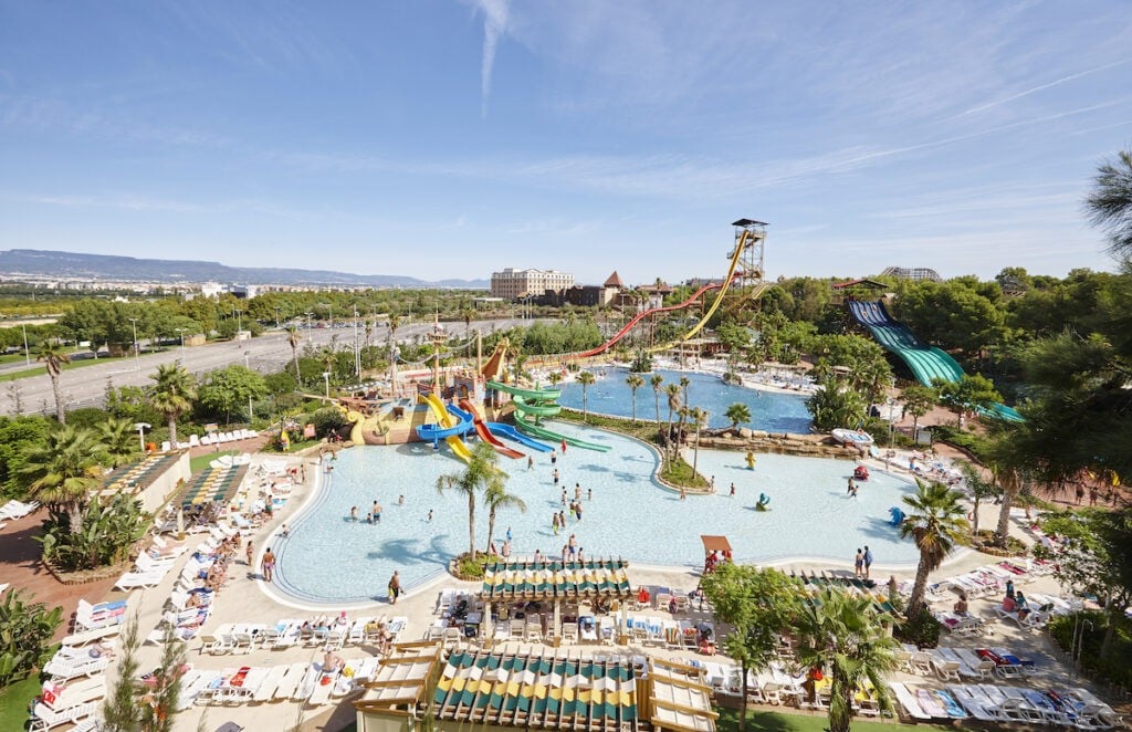 A view of Caribe Bay theme park in Italy 