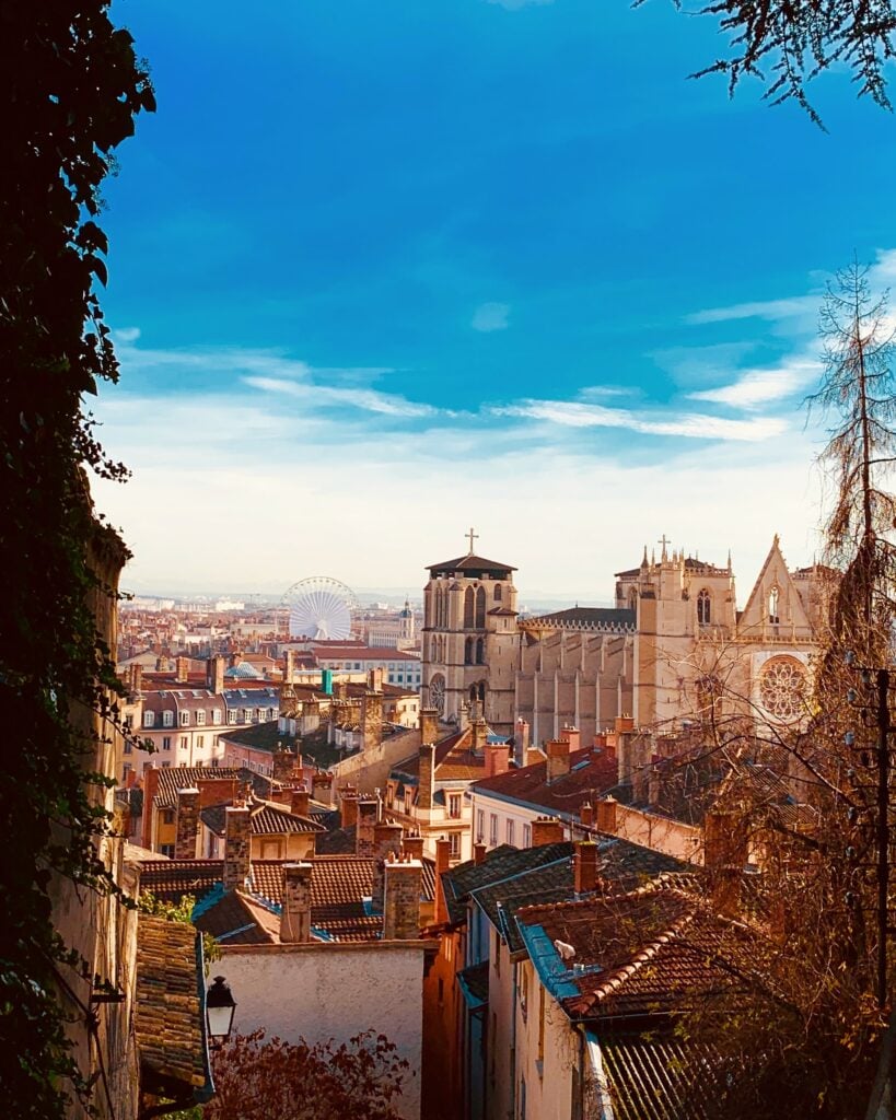 A rooftop view of the Vieux Lyon, a must-see on this list of top 10 cities in France