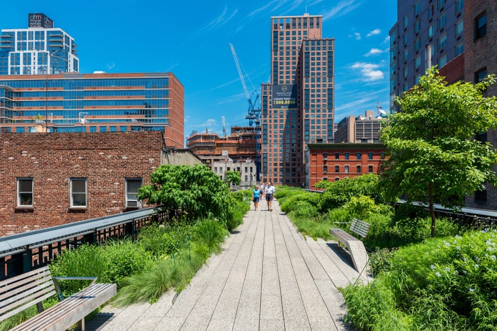 Take a walk on this greenway created on a former central railroad spur when in New York City