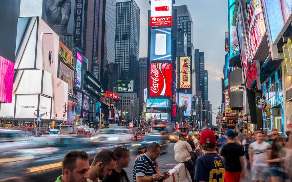 Even though it is touristic, no one would want to miss to see Time Square!