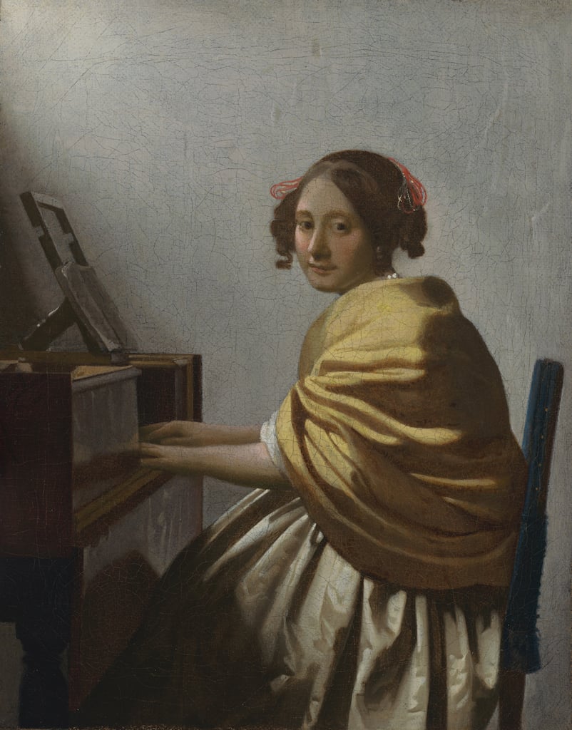 This painting is currently on view in Rijksmuseum's Vermeer exhibition.