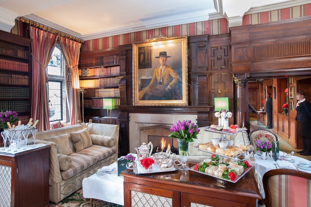 Enjoy the elegant atmosphere with a historical view at the Milestone Hotel.