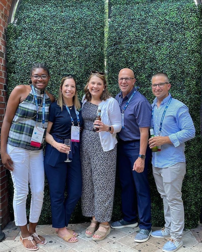 Tiqeteers enjoying work event.