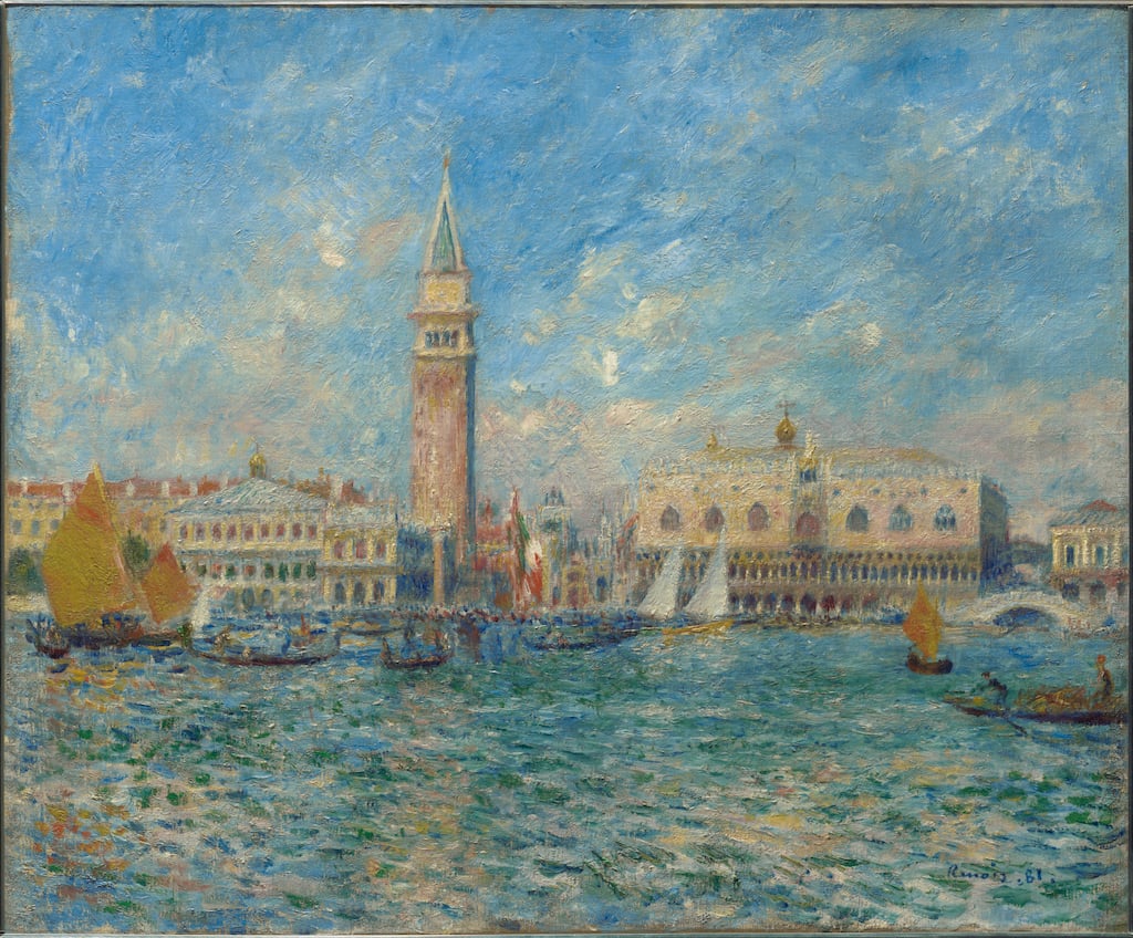 This vivid painting of the Doge's Palace is by artist Renoir.