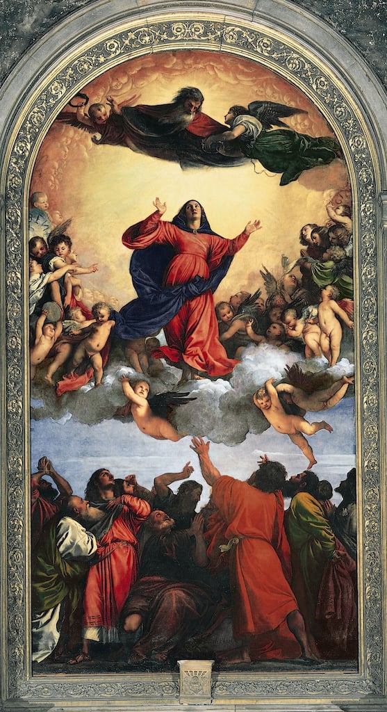 Assumption of the Virgin is one of Titian's most famous paintings of Venice.