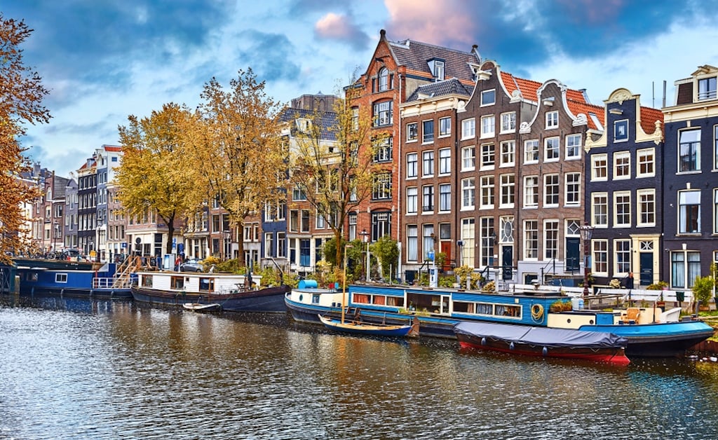Amsterdam is probably the most beautiful European city you can visit in autumn. 