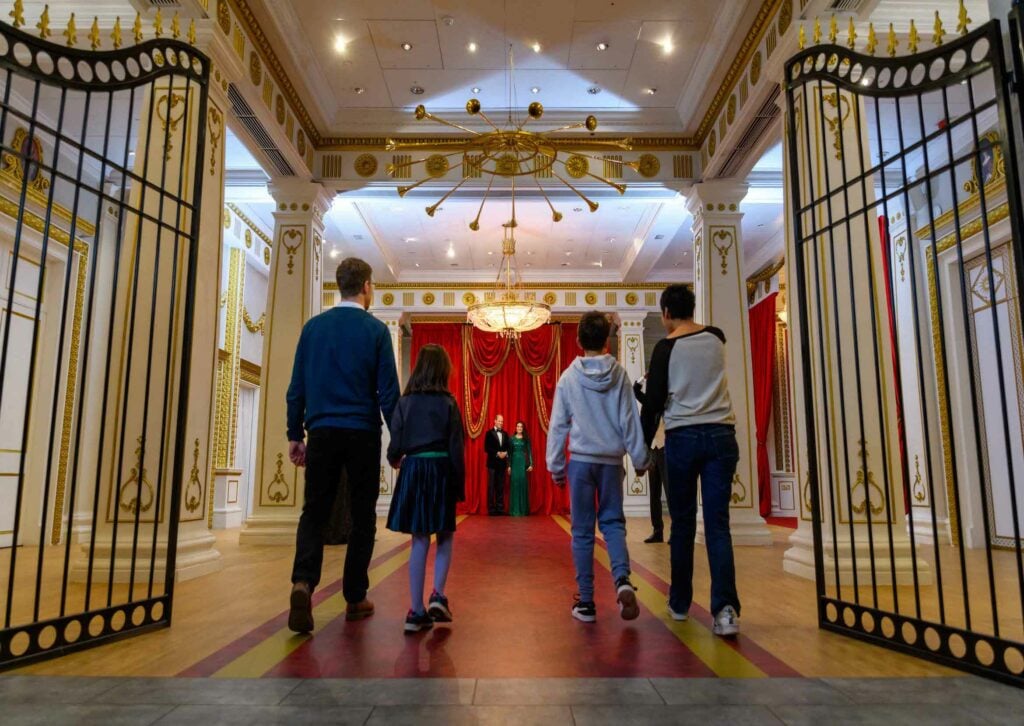 The Royal Palace room in Madame Tussauds London.