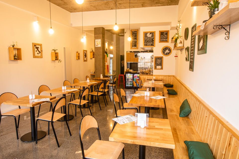 Inside the Bell Pesto Café.