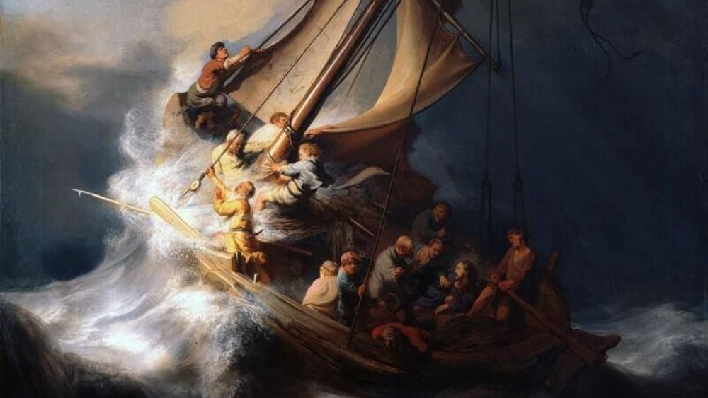 The Storm on the Sea of Galilee by Rembrandt van Rijn at Rijksmuseum