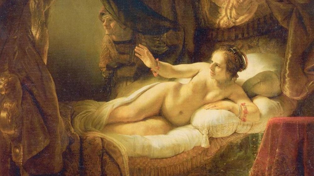 Danaë by Rembrandt van Rijn at Rijksmuseum
