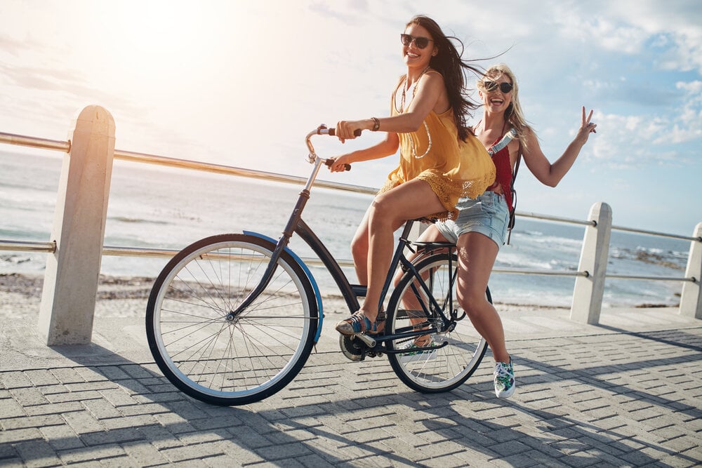 Travelling greener - swap the gas guzzler for pedal power.