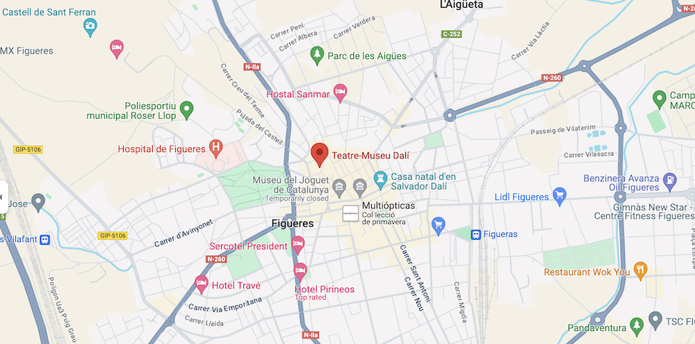 Where is the Dalí Theatre-Museum located?