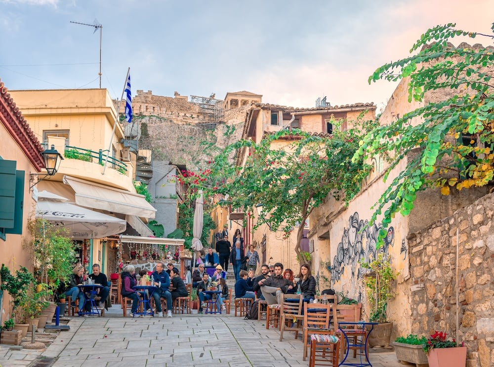 Stroll through the Plaka neighborhood