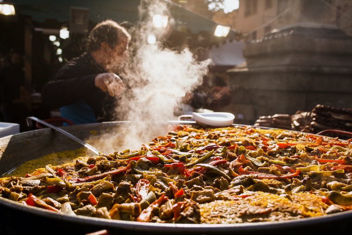 Paella, a famous food in valencia